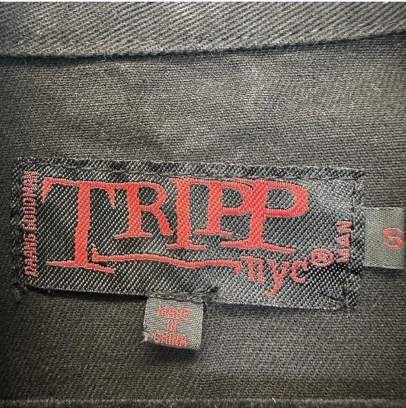Tripp NYC skull grommet super goth black parade rare jacket! Amazing con… - Picture 6 of 8